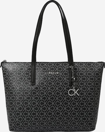 Calvin Klein Nákupní taška – černá: přední strana