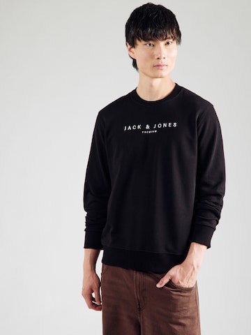 Jack & Jones PremiumSweater majica 'JPRCCJAYSON' - crna boja: prednji dio