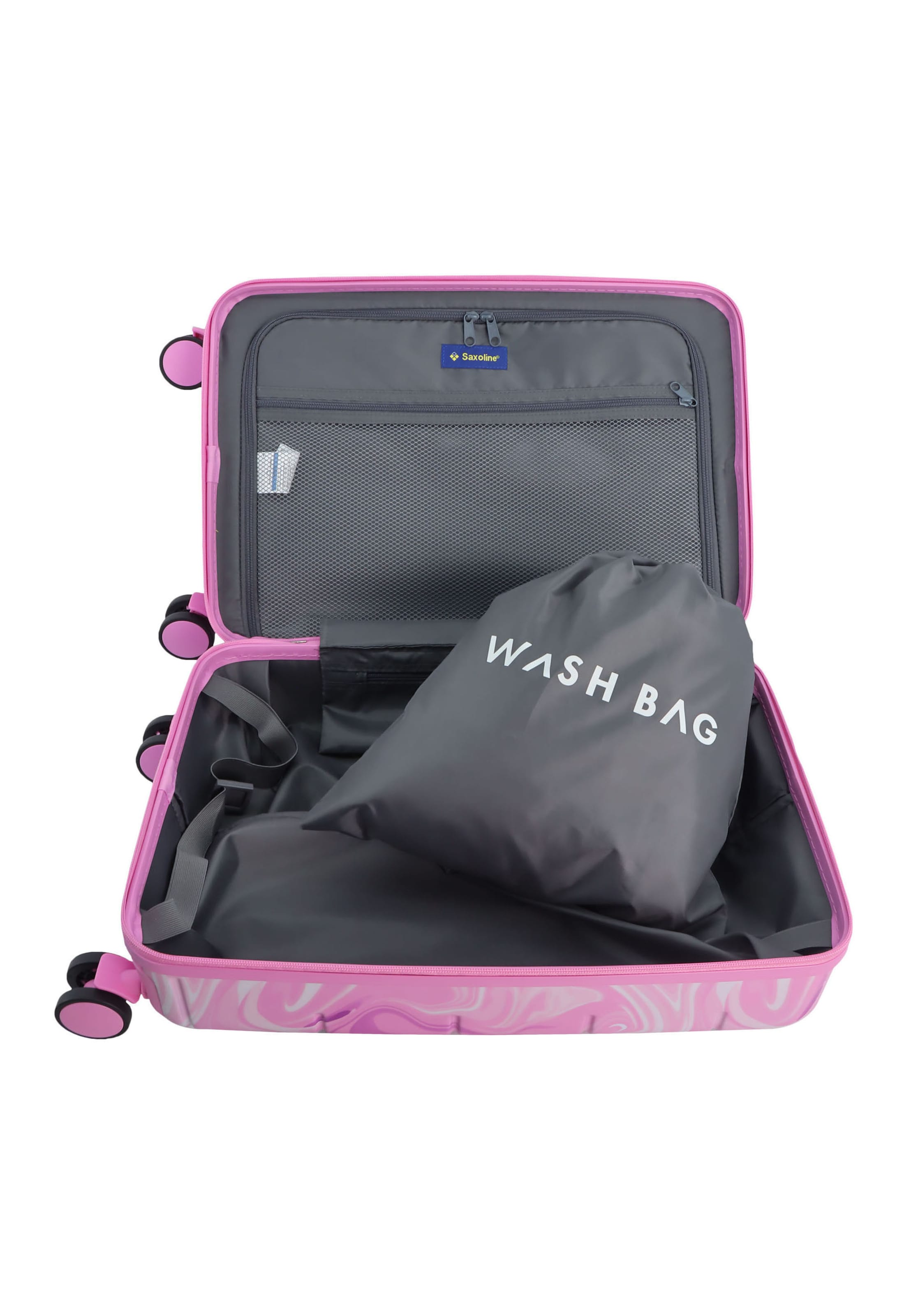 Saxoline Suitcase 'Splash' in Pink