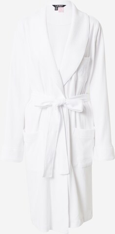 Peignoir long Lauren Ralph Lauren en blanc : devant