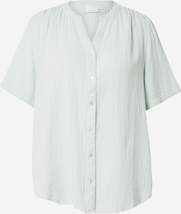Camicia da donna 'CARThyra' di ONLY Carmakoma in verde: frontale