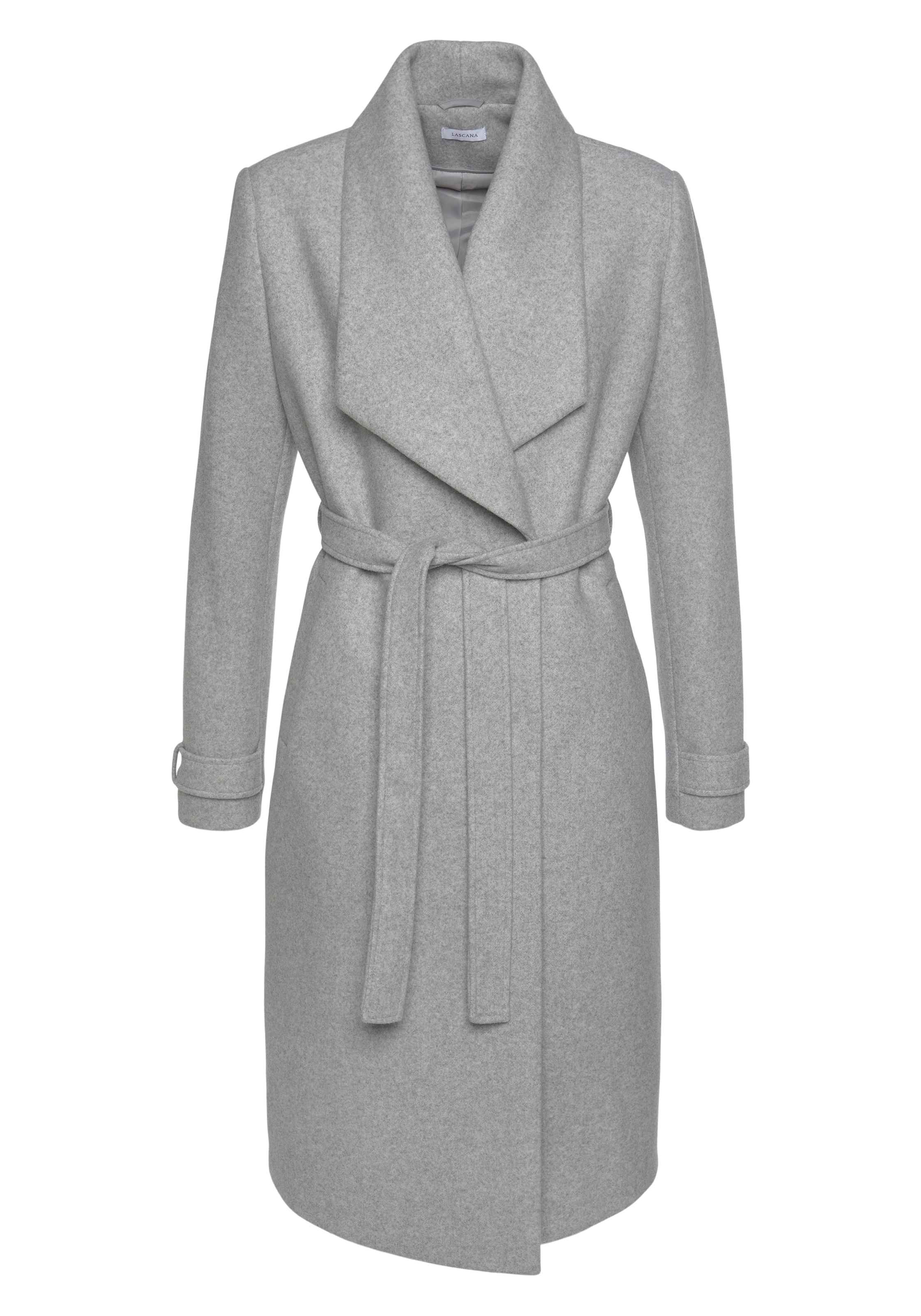 LASCANA - Abrigo de entretiempo en gris: frente