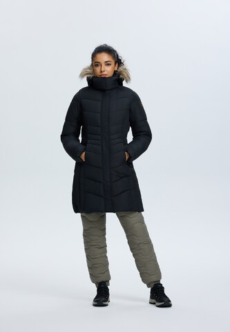 ICEPEAK Winter Coat in Black: front
