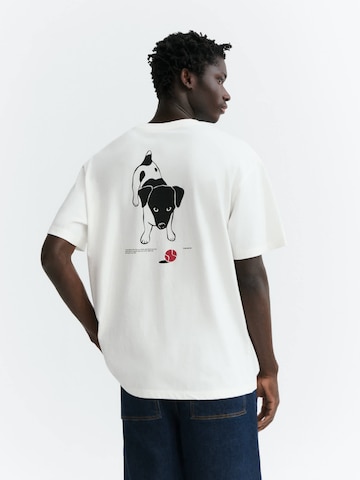 Thinking MU Shirt 'ARON ' in Wit: terug