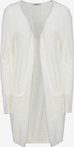 Influencer Strickjacke in Weiß: Vorderseite