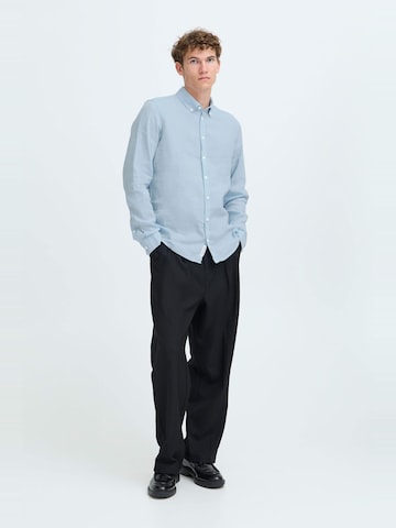 Casual Friday Regular fit Button Up Shirt 'Anton' in Blue