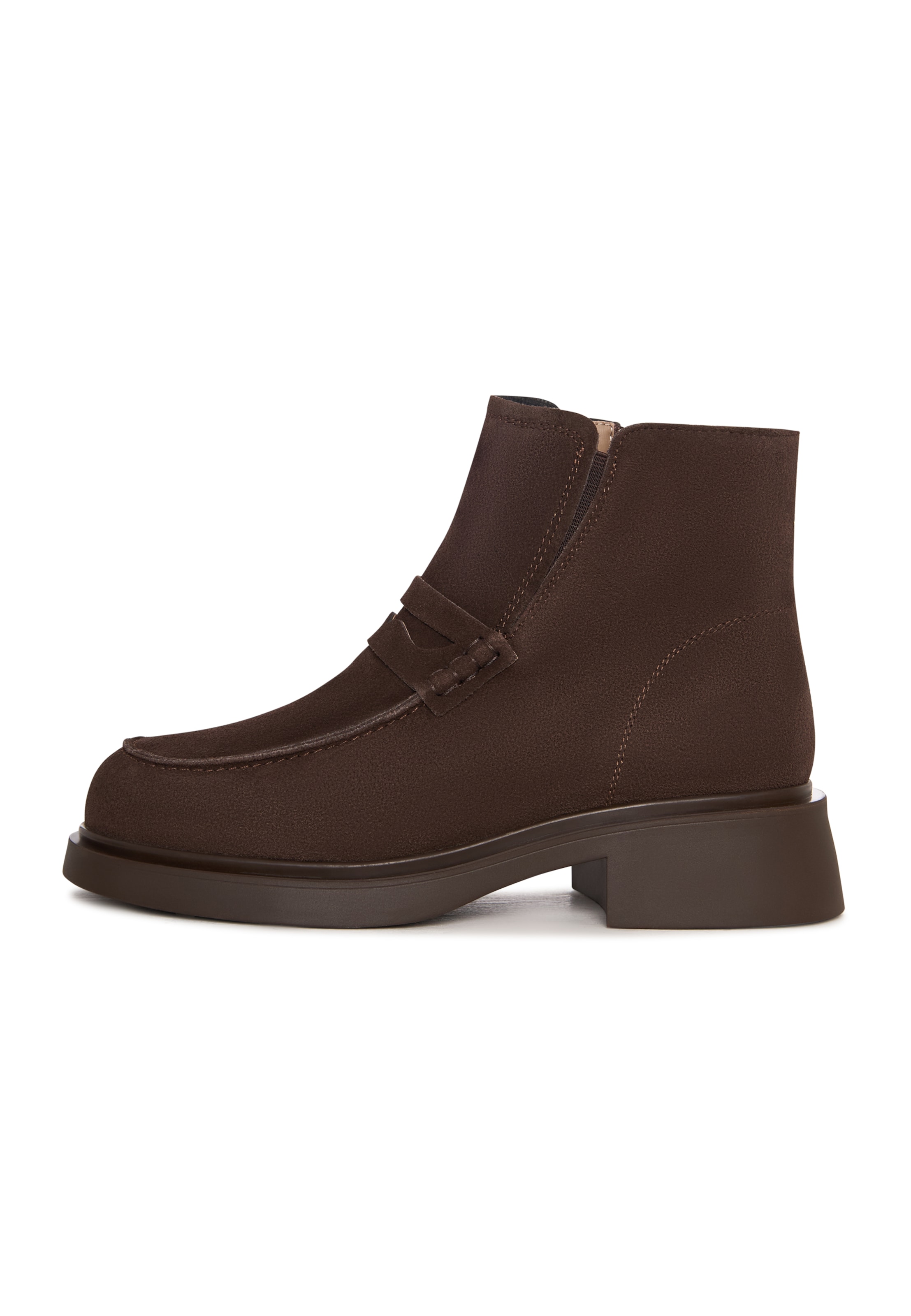 CESARE GASPARI Stiefelette in Braun: Vorderseite