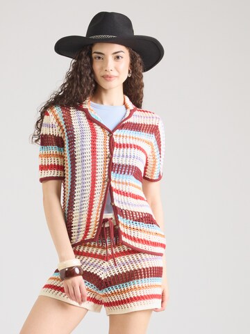 TOPSHOP Knit cardigan 'GERDI' in Red: front