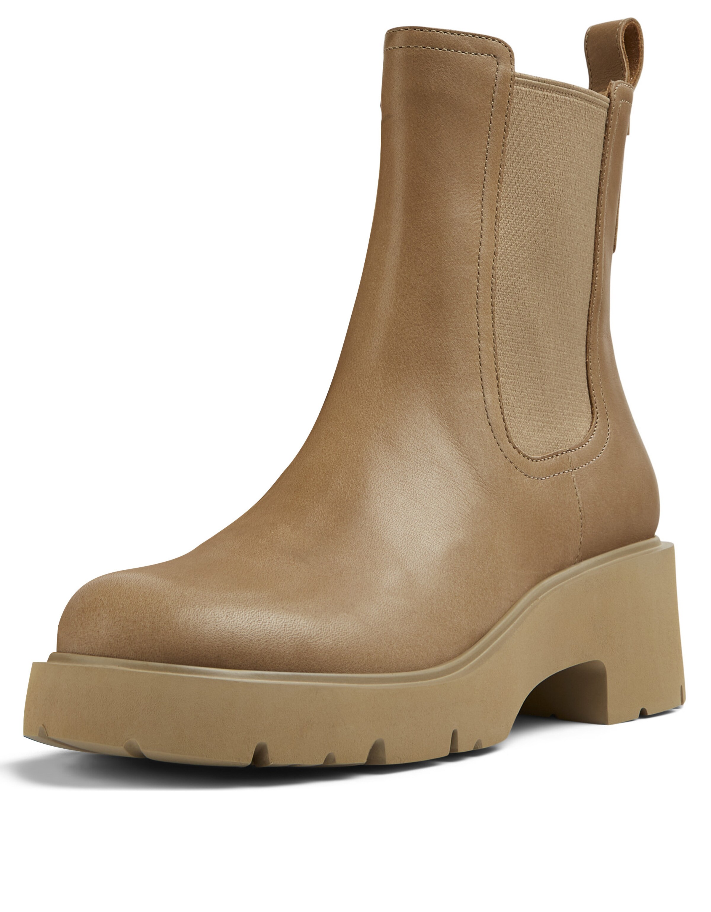 Boots chelsea 'Milah' di CAMPER in beige: frontale
