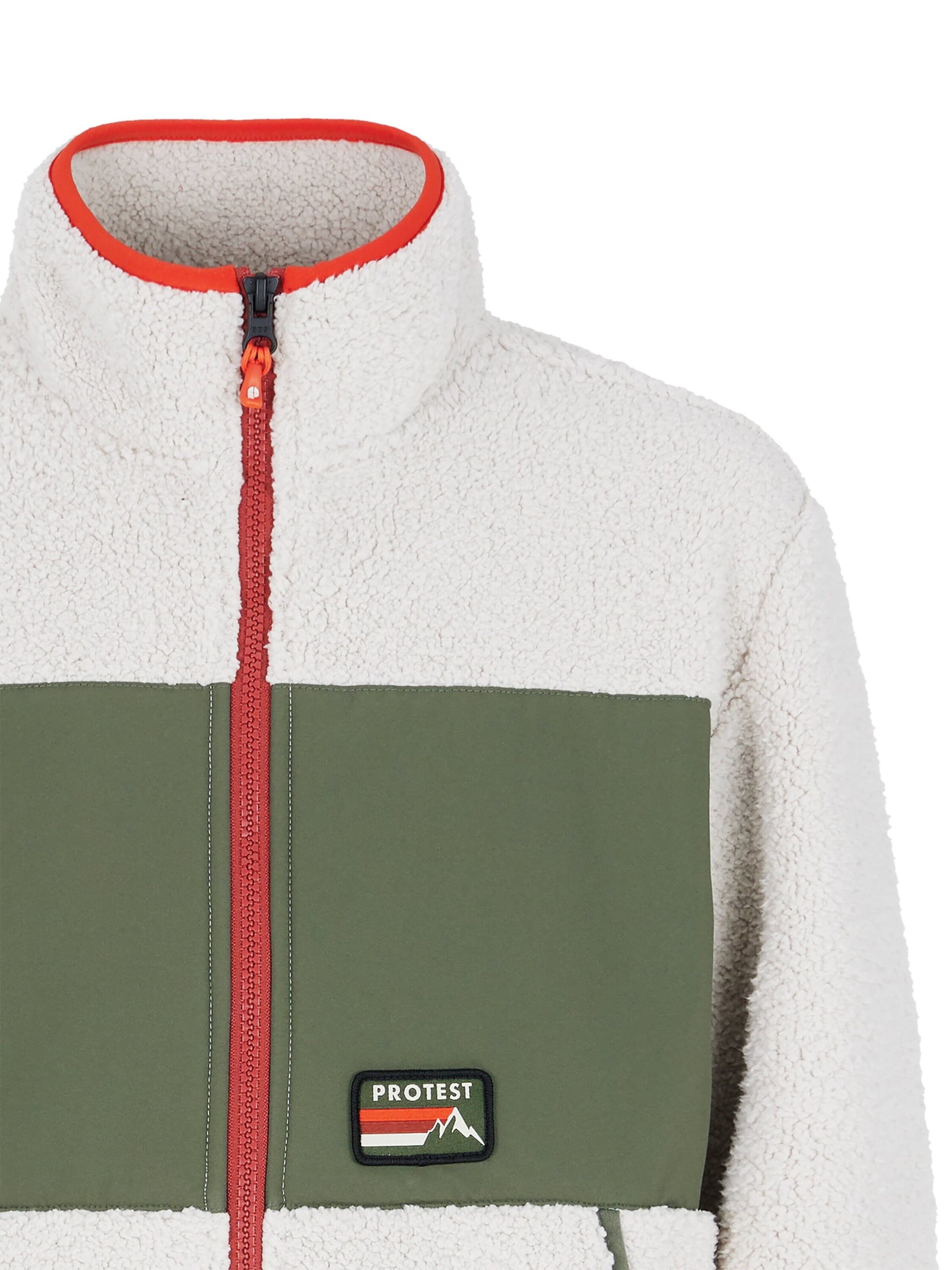 PROTEST Fleece jas 'PRTBARTIS JR' in Wit