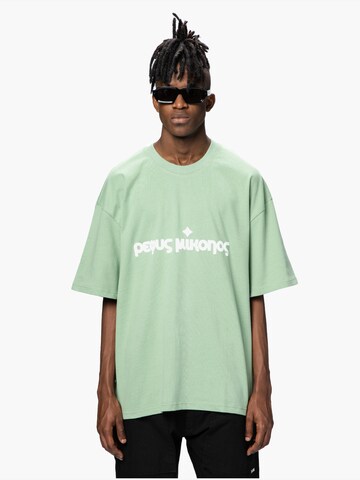 Pequs - Camiseta en verde: frente