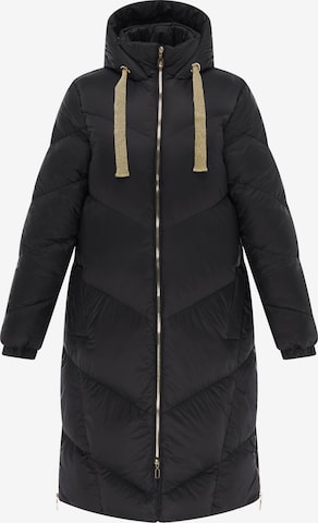 Manteau mi-saison faina en noir : devant