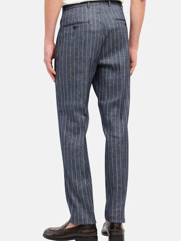 Manuel Ritz Regular Pleat-front trousers in Blue