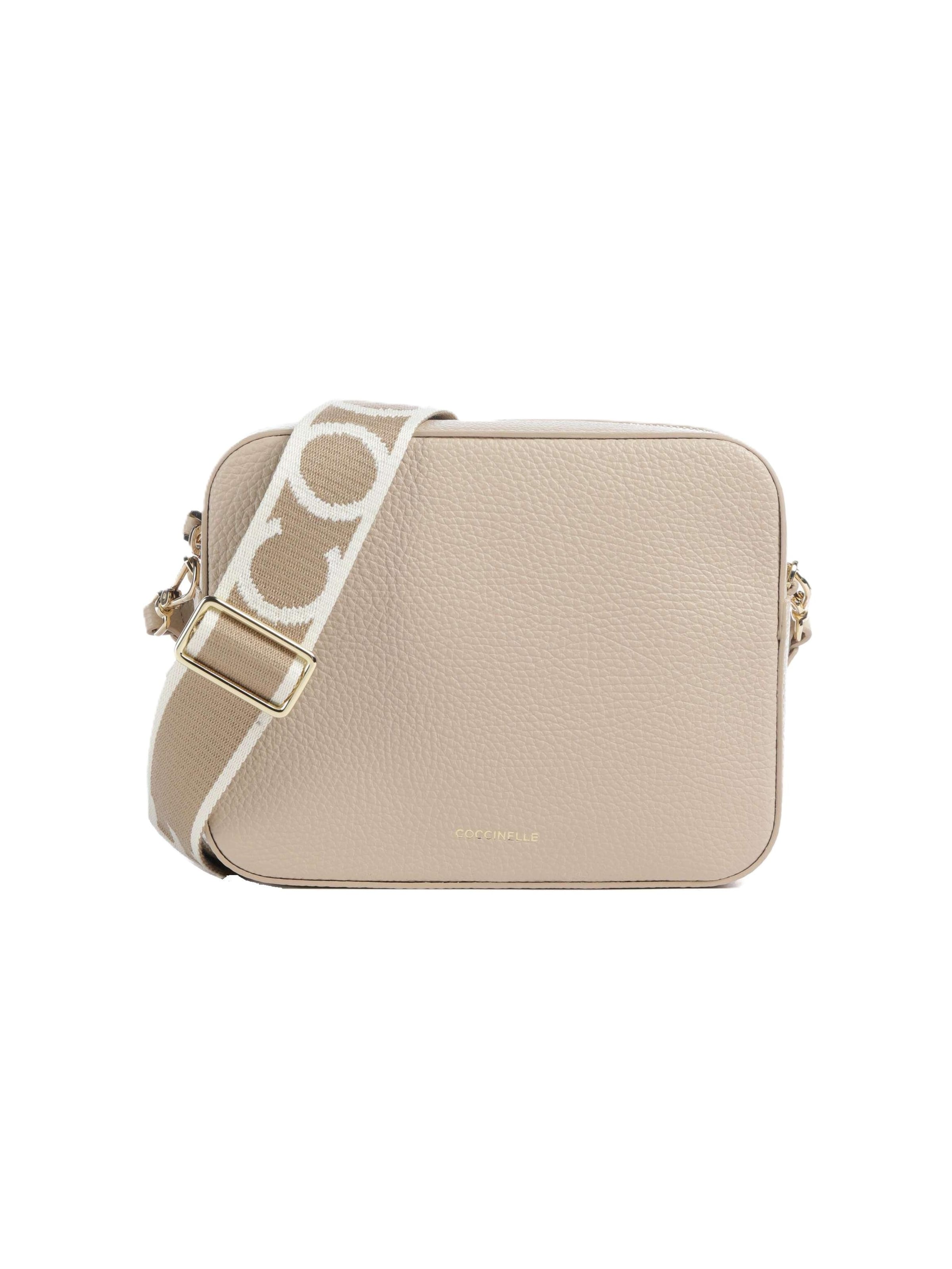 Borsa a tracolla 'E5MN555M301' di Coccinelle in beige: frontale
