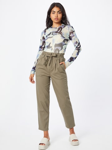 PULZ Jeans Loose fit Pleat-front trousers 'BETHANY' in Brown