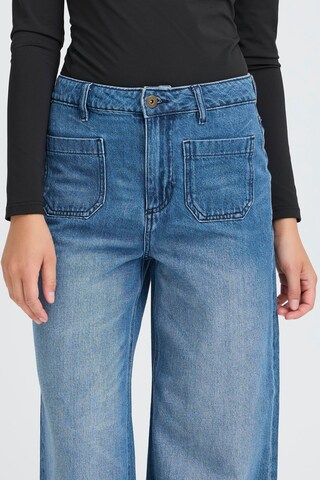 ICHI Wide Leg Jeans 'PAMMY ' in Blau