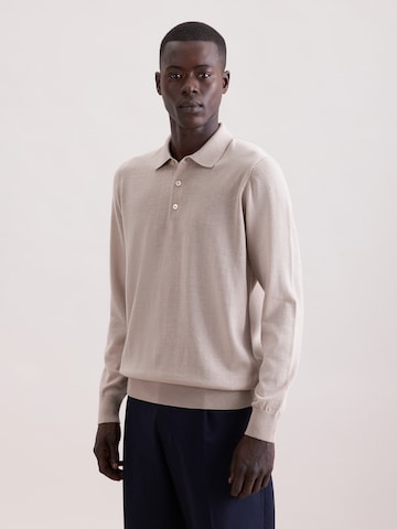 SEIDENSTICKER Pullover 'Schwarze Rose' in Beige