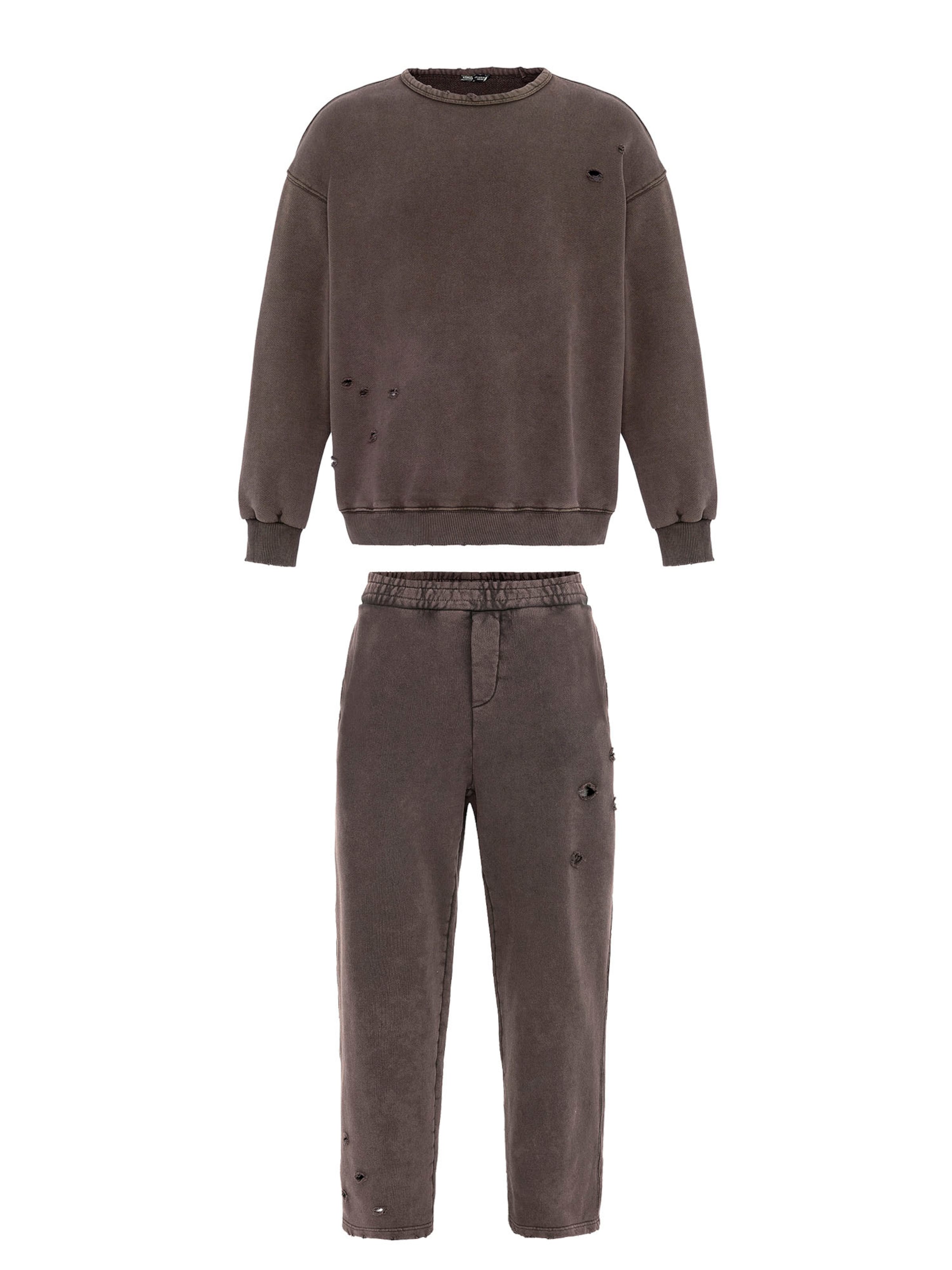 VAMOS CLO Hjemmedragt i brun: forside