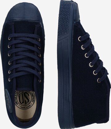 US Rubber Platform trainers 'MILTARY' in Blue