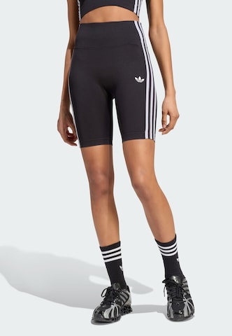 ADIDAS ORIGINALS Skinny Sportbroek 'Essentials' in Zwart: voorkant