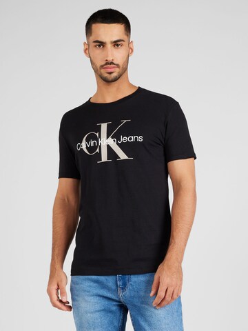 Calvin Klein Jeans - Camiseta en negro: frente