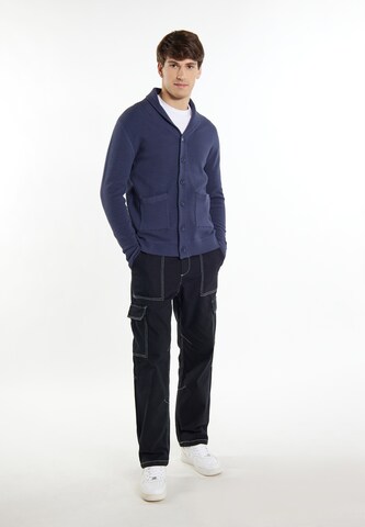 MO Knit Cardigan 'Rovic' in Blue