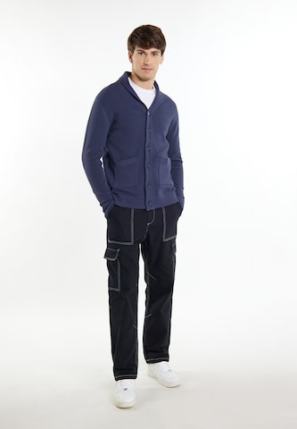 MO Strickjacke 'Rovic' in Blau