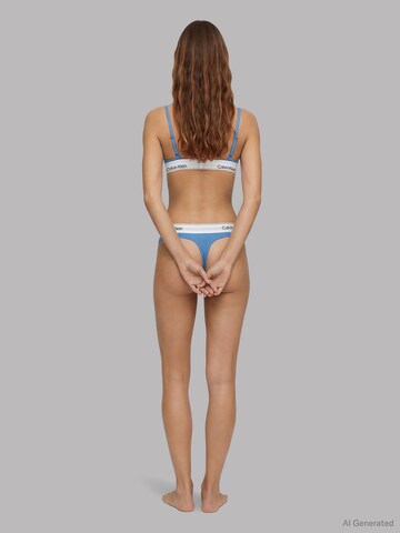 Calvin Klein Underwear Triangle Bra in Blue