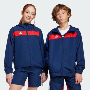 Veste de survêtement 'Tiro 25 Essentials' ADIDAS PERFORMANCE en bleu : devant