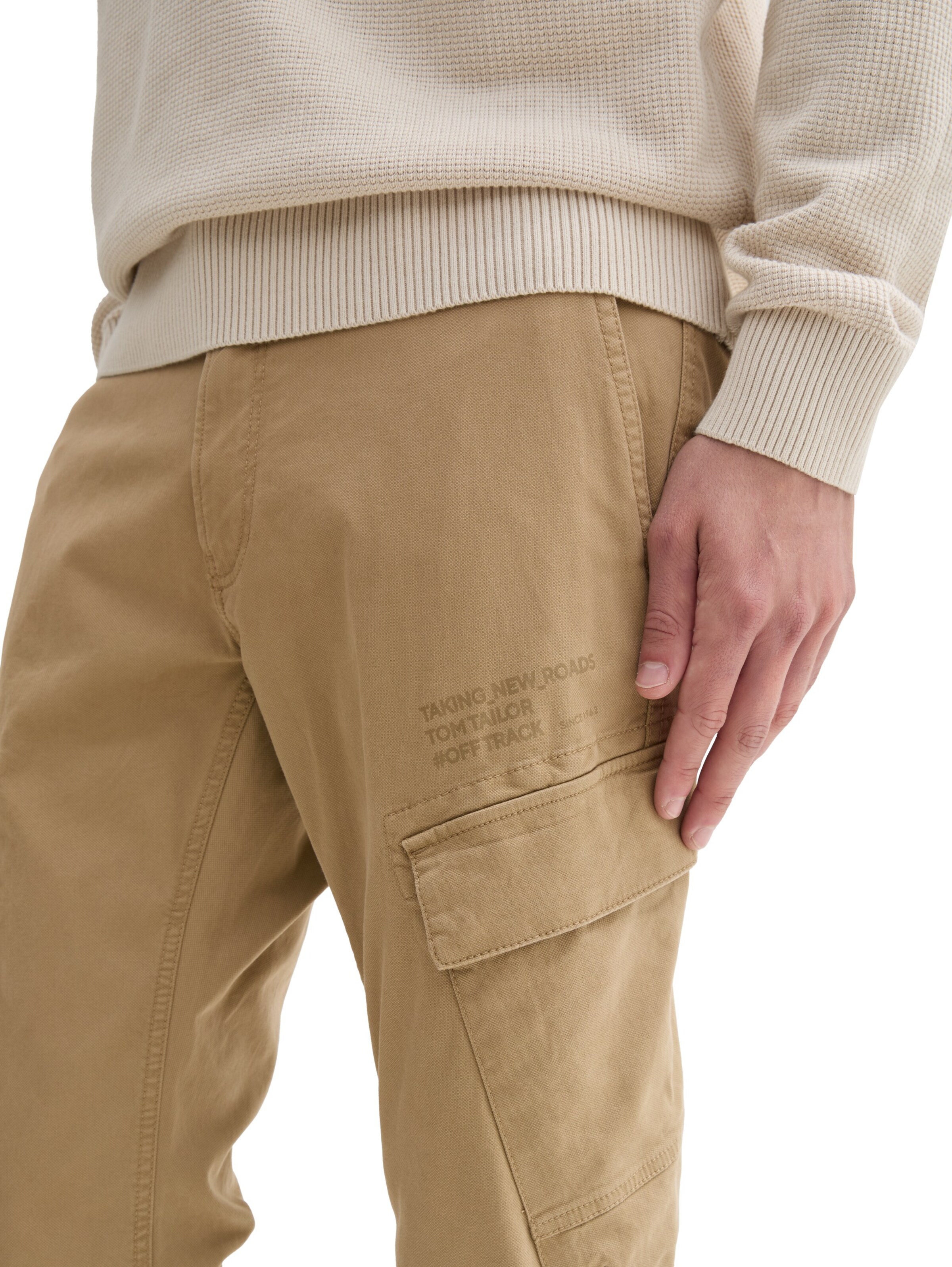 TOM TAILOR Regular Chino Pants in Beige