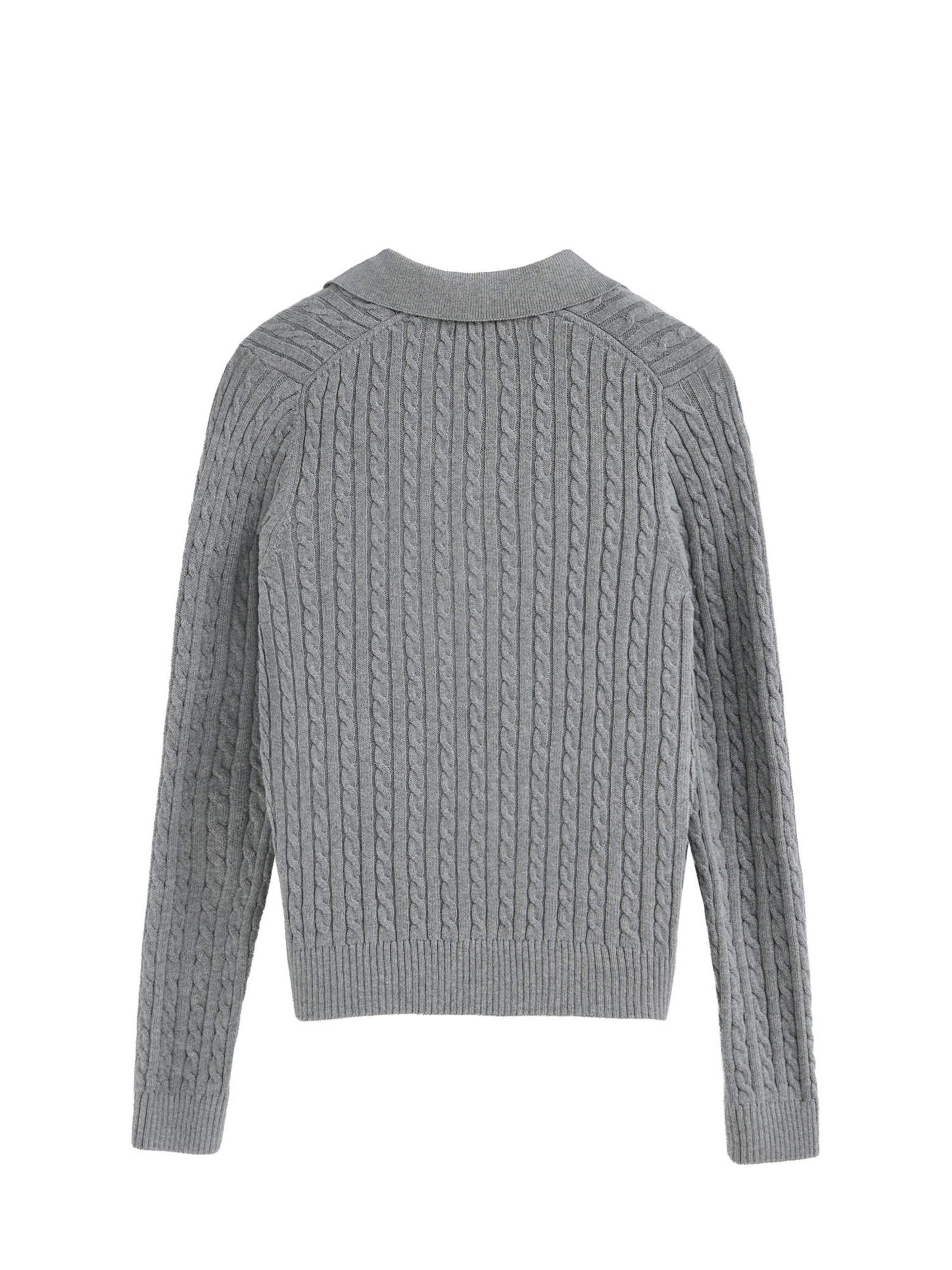 Polo Club Sweater in Grey