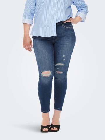 ONLY Carmakoma Skinny Jeans 'Bobbi Life ' i blå: forside
