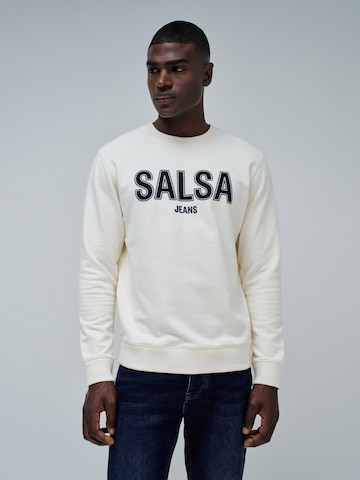 Salsa Jeans langarm-shirts in Beige: Vorderseite