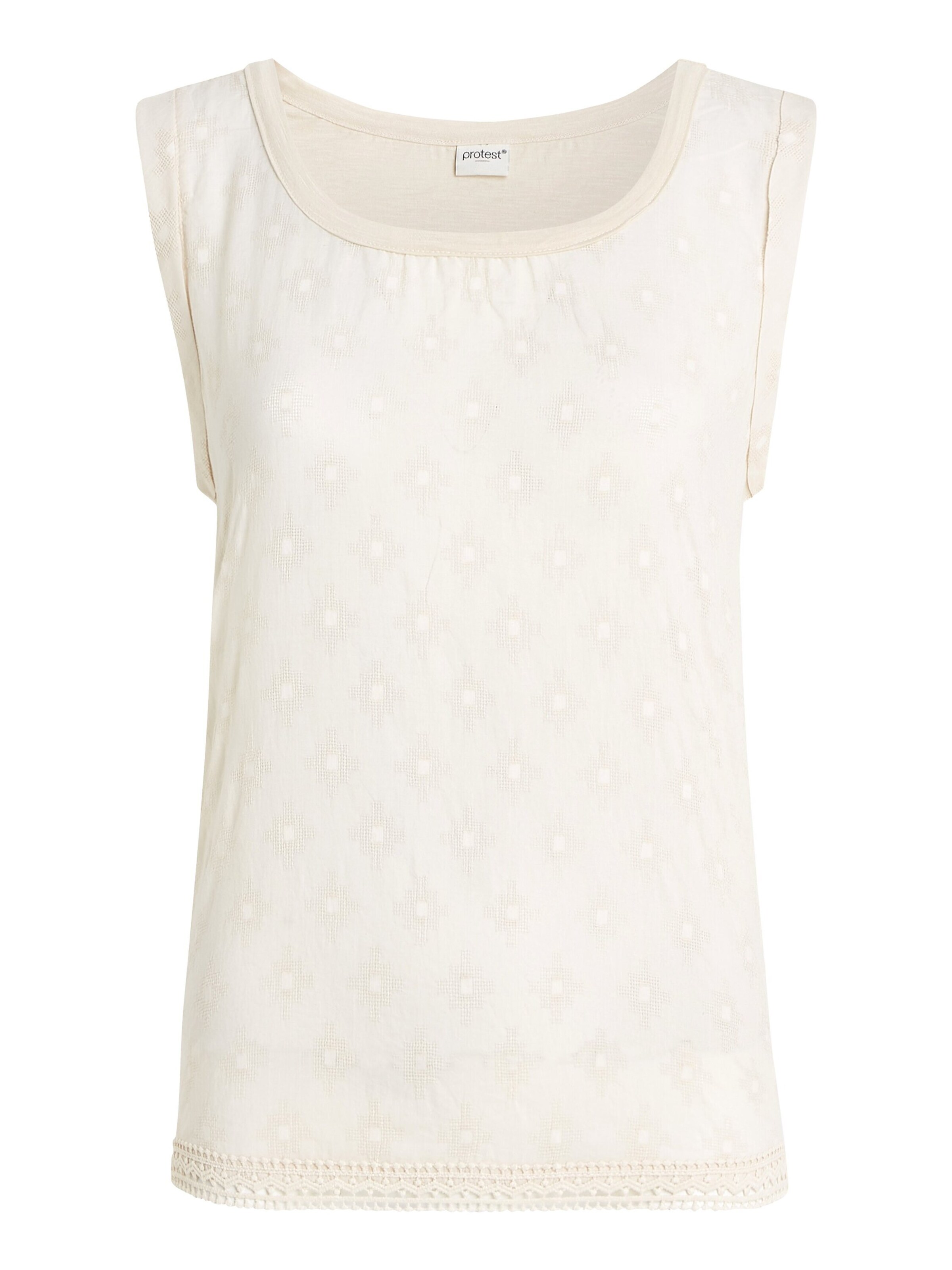 PROTEST Top 'PRTJONNY' in White: front