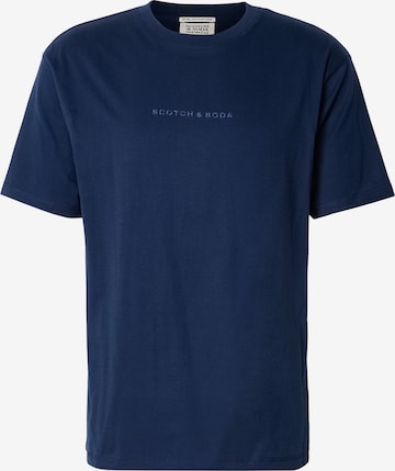 SCOTCH & SODA Koszulka 'Seasonal Core' w kolorze niebieski: przód
