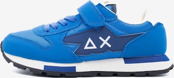 SUN68 Sneakers in Blauw: voorkant