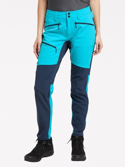Haglöfs Outdoorhose 'Rugged Flex' in marine / aqua, Modelansicht