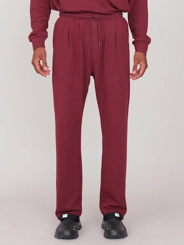 regular Pantaloni 'Joggers in Interlock' di OWN Off With Nature in rosso: frontale