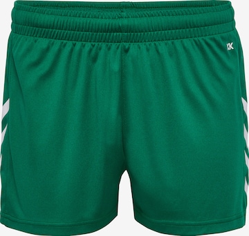 Hummel Workout Pants 'CORE XK POLY' in Green: front