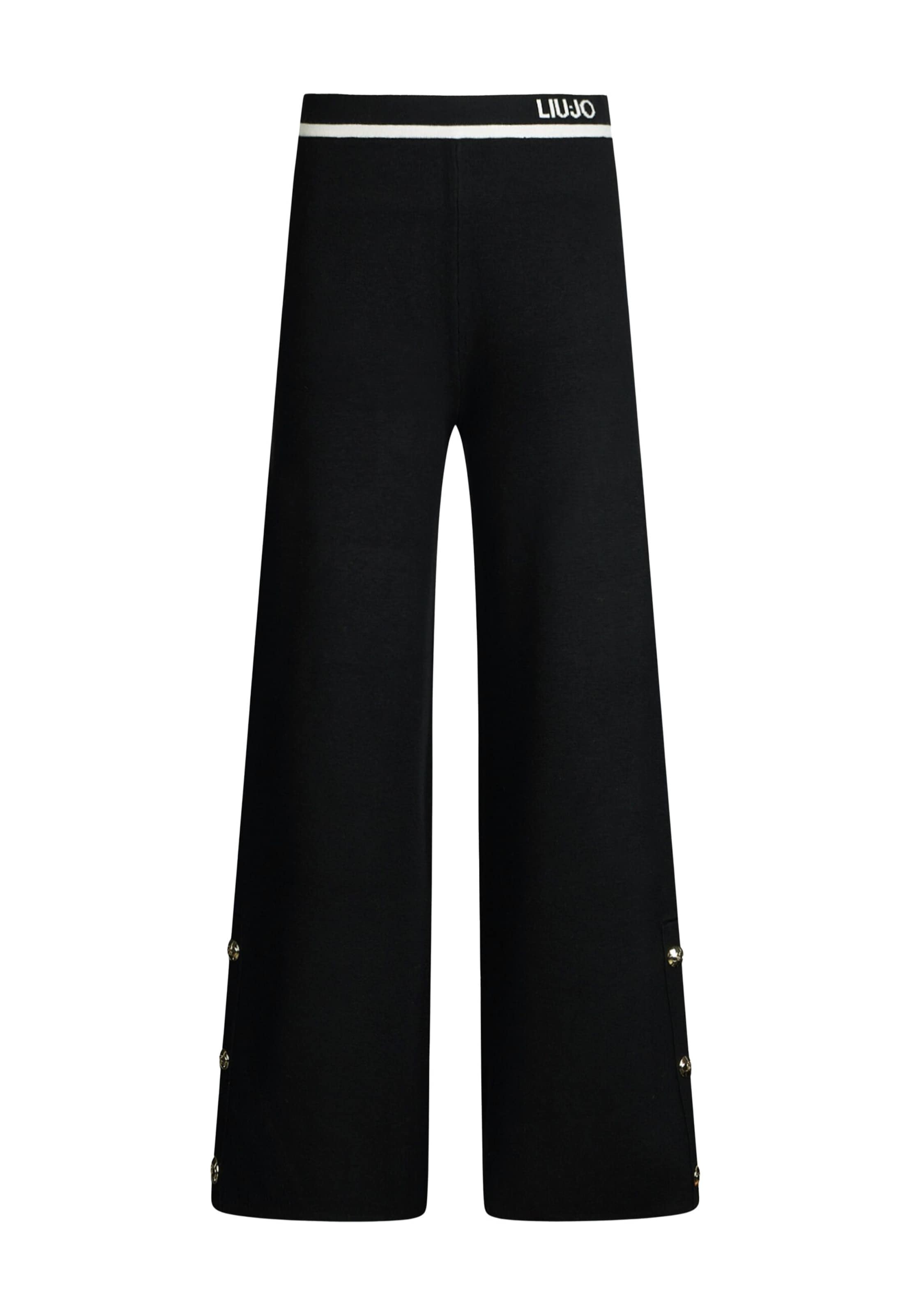 Liu Jo Szabványos Nadrág - fekete: elől