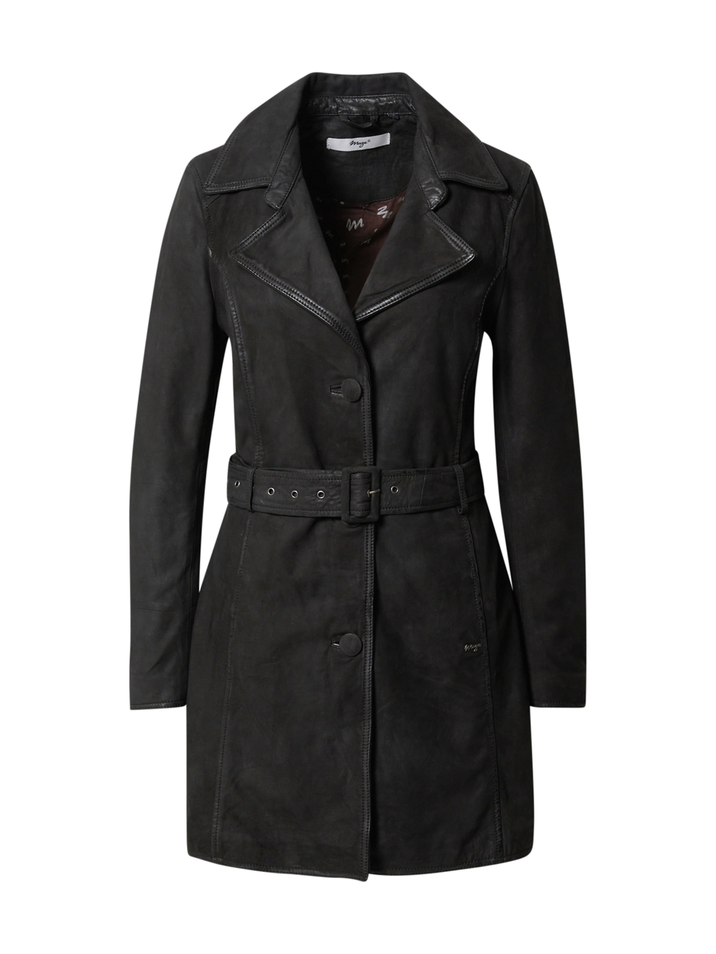 Maze Tussenmantel in Zwart: voorkant