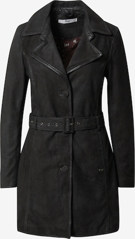 Maze Between-Seasons Coat in Black: front