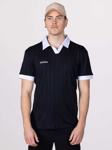 Divina Shirt 'Ace' in Zwart: voorkant