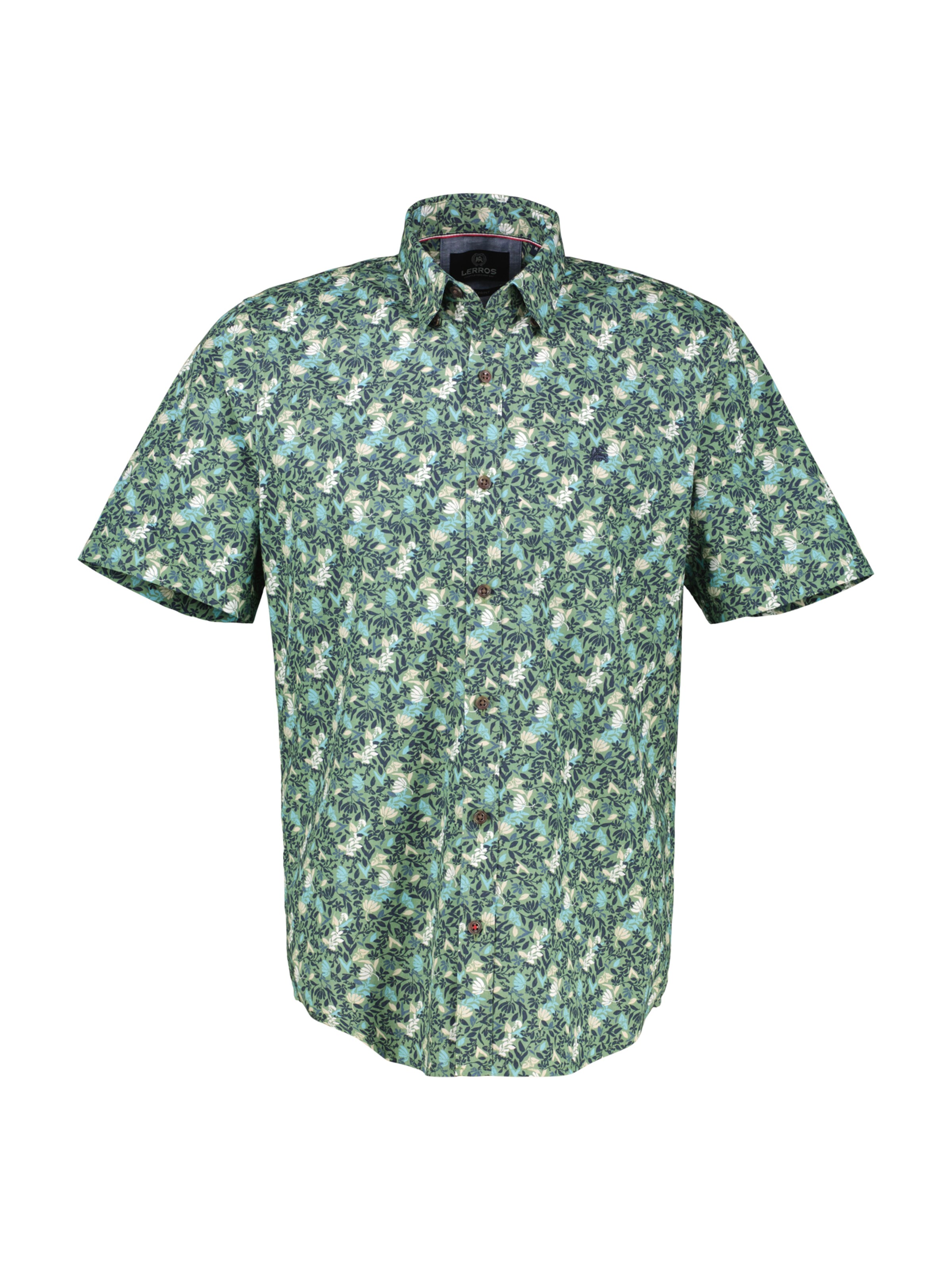 LERROS Button Up Shirt in Green: front