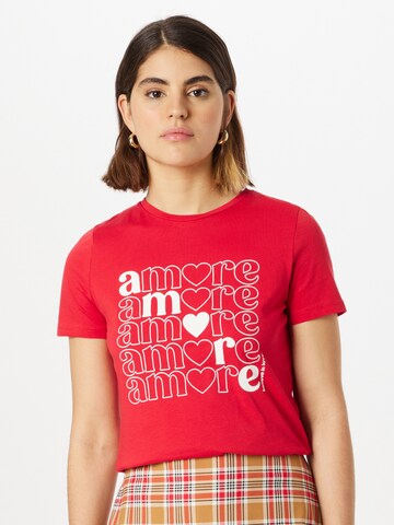 NAF NAF - Camiseta 'Oona' en rojo: frente