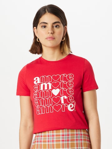 NAF NAF - Camiseta 'Oona' en rojo: frente