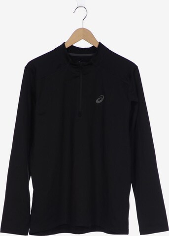 ASICS Sweatshirt & Zip-Up Hoodie in XL in Black: front