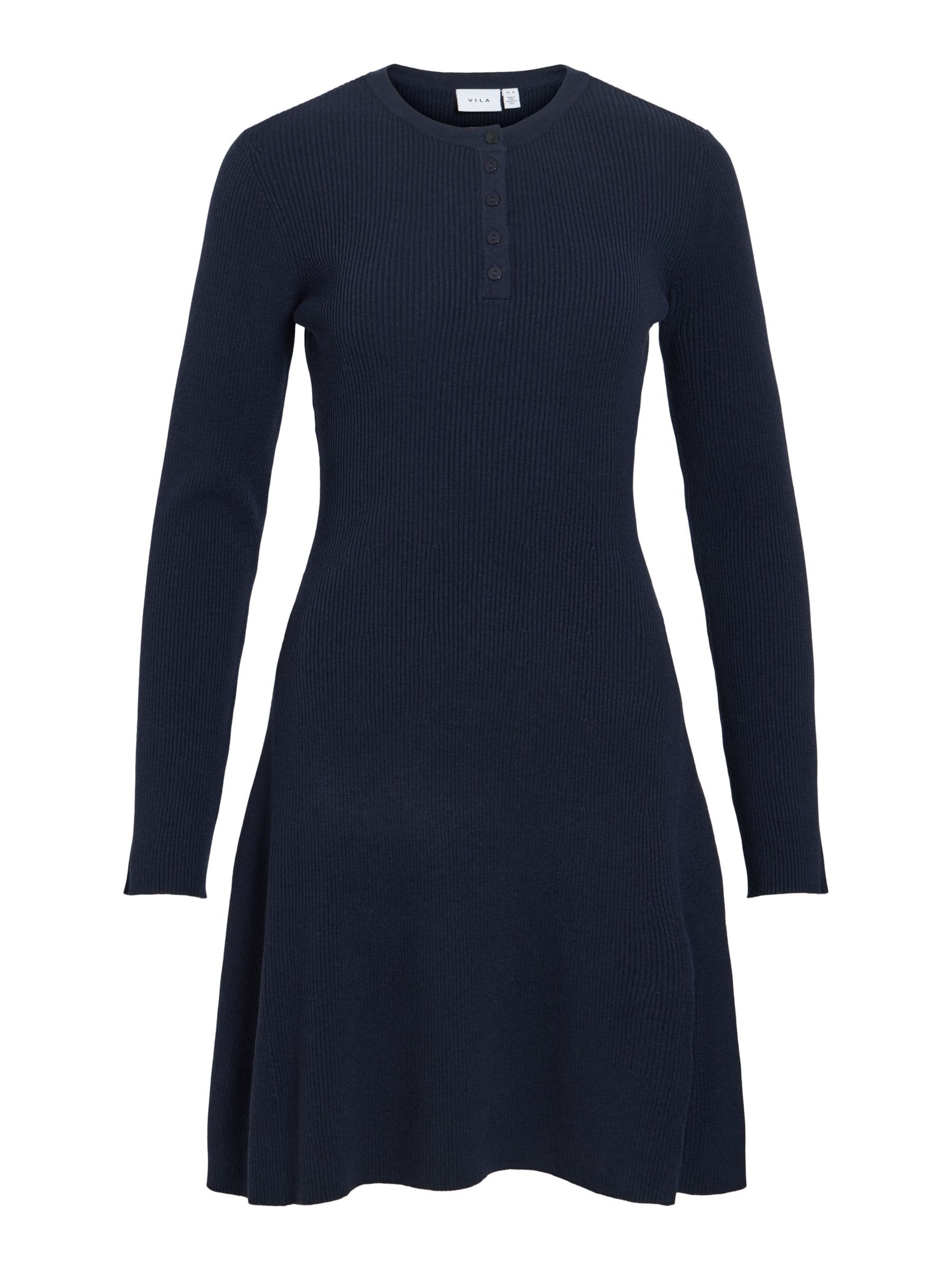 VILA - Vestido de punto 'VIKERRY' en azul: frente
