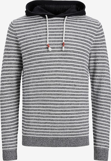 JACK & JONES Pulover 'ROB' u crna / bijela, Pregled proizvoda