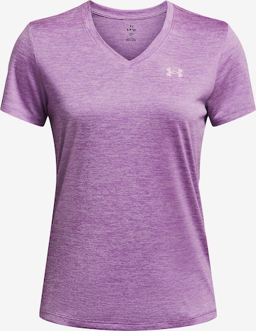 UNDER ARMOUR Performance shirt 'Tech' in Purple: front